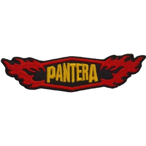 Pantera - Flames Woven Patch ryhmässä MERCHANDISE @ Bengans Skivbutik AB (5538251)