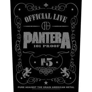 Pantera - 101% Proof Back Patch ryhmässä MERCHANDISE / Merch / Hårdrock @ Bengans Skivbutik AB (5538264)