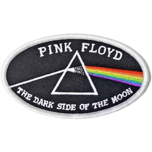 Pink Floyd - Dsotm Oval White Border Woven Patch ryhmässä MERCHANDISE / Merch / Pop-Rock @ Bengans Skivbutik AB (5538279)