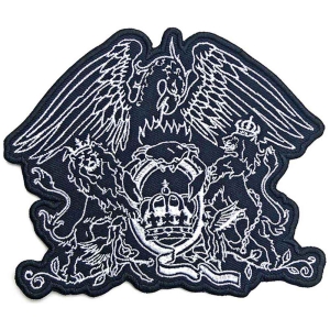 Queen - Cut-Out Crest Woven Patch ryhmässä MERCHANDISE / Merch / Pop-Rock @ Bengans Skivbutik AB (5538320)