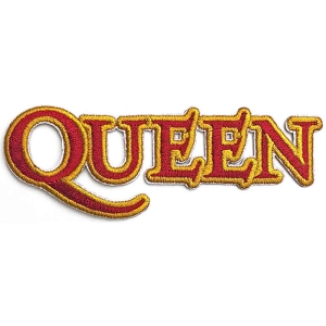 Queen - Cut-Out Logo Woven Patch ryhmässä MERCHANDISE / Merch / Pop-Rock @ Bengans Skivbutik AB (5538322)