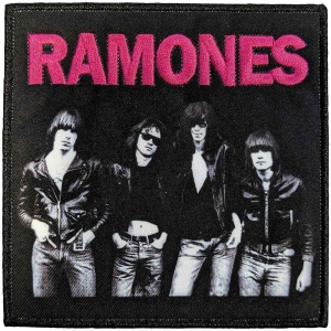 Ramones - Band Photo Printed Patch ryhmässä MERCHANDISE @ Bengans Skivbutik AB (5538337)