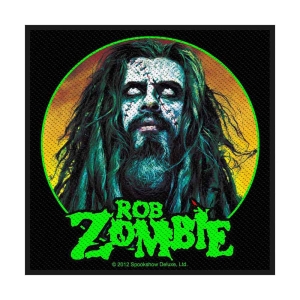 Rob Zombie - Zombie Face Standard Patch ryhmässä MERCHANDISE / Merch / Hårdrock @ Bengans Skivbutik AB (5538343)