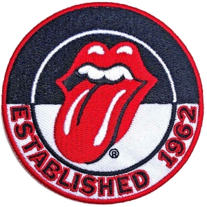 Rolling Stones - Est 1962 V2 Woven Patch ryhmässä MERCHANDISE / Merch / Pop-Rock @ Bengans Skivbutik AB (5538354)