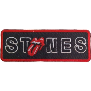 Rolling Stones - Bordered No Filter Licks Woven Patch ryhmässä MERCHANDISE @ Bengans Skivbutik AB (5538360)