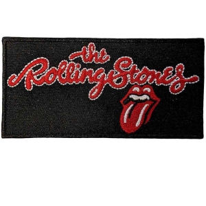 Rolling Stones - Script Logo Woven Patch ryhmässä MERCHANDISE @ Bengans Skivbutik AB (5538361)