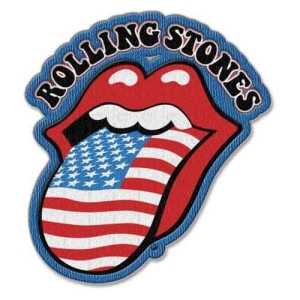 Rolling Stones - Us Tongue Standard Patch ryhmässä MERCHANDISE @ Bengans Skivbutik AB (5538375)