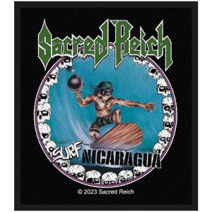 Sacred Reich - Surf Nicaragua Standard Patch ryhmässä MERCHANDISE / Merch / Hårdrock @ Bengans Skivbutik AB (5538391)