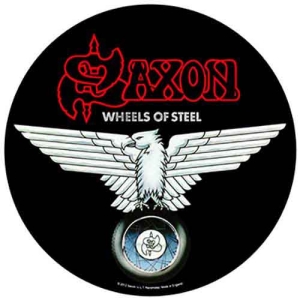 Saxon - Wheels Of Steel Back Patch ryhmässä MERCHANDISE / Merch / Hårdrock @ Bengans Skivbutik AB (5538392)