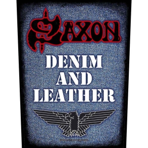 Saxon - Denim & Leather Back Patch ryhmässä MERCHANDISE / Merch / Hårdrock @ Bengans Skivbutik AB (5538393)