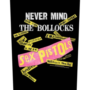 Sex Pistols - Never Mind Album Tracks Black Back Patch ryhmässä MERCHANDISE @ Bengans Skivbutik AB (5538407)