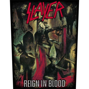 Slayer - Reign In Blood Back Patch ryhmässä MERCHANDISE / Merch / Hårdrock @ Bengans Skivbutik AB (5538418)