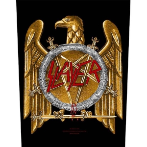 Slayer - Golden Eagle Back Patch ryhmässä MERCHANDISE / Kangasmerkki / Heavy Metal @ Bengans Skivbutik AB (5538422)