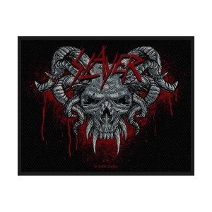 Slayer - Demonic Standard Patch ryhmässä MERCHANDISE / Merch / Hårdrock @ Bengans Skivbutik AB (5538429)