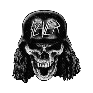 Slayer - Wehrmacht Skull Cut Out Standard Patch ryhmässä MERCHANDISE @ Bengans Skivbutik AB (5538430)