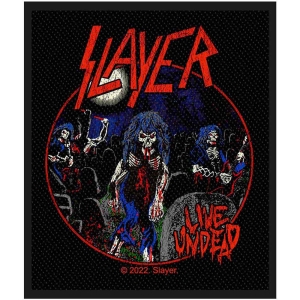 Slayer - Live Undead Standard Patch ryhmässä MERCHANDISE / Merch / Hårdrock @ Bengans Skivbutik AB (5538435)