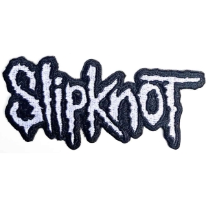 Slipknot - Cut-Out Logo Black Border Woven Patch ryhmässä MERCHANDISE @ Bengans Skivbutik AB (5538440)