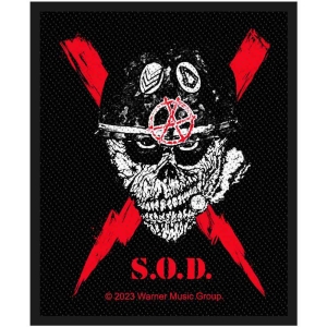 Stormtroopers Of Death - Scrawled Lightning Standard Patch ryhmässä MERCHANDISE / Merch / Hårdrock @ Bengans Skivbutik AB (5538453)