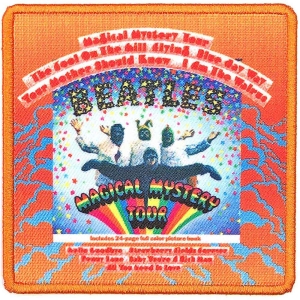 The Beatles - Magical Mystery Tour Woven Patch ryhmässä MERCHANDISE / Kangasmerkki / Pop-Rock @ Bengans Skivbutik AB (5538469)