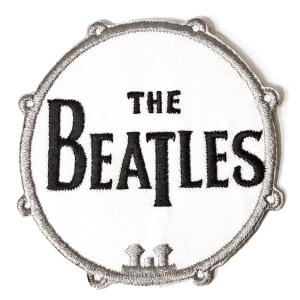 The Beatles - Drum Logo Woven Patch ryhmässä MERCHANDISE @ Bengans Skivbutik AB (5538470)