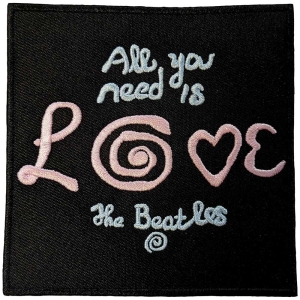 The Beatles - All You Need Is Love Woven Patch ryhmässä MERCHANDISE @ Bengans Skivbutik AB (5538473)