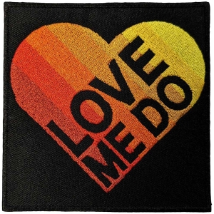 The Beatles - Love Me Do Gradient Heart Woven Patch ryhmässä MERCHANDISE @ Bengans Skivbutik AB (5538477)