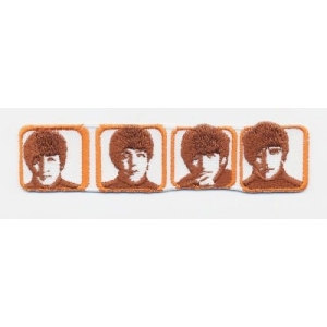 The Beatles - Heads In Boxes Standard Patch ryhmässä MERCHANDISE @ Bengans Skivbutik AB (5538485)