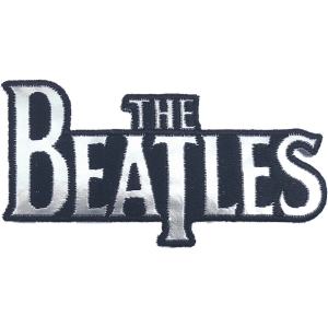 The Beatles - Silver Drop T Logo Die-Cut Patch ryhmässä MERCHANDISE @ Bengans Skivbutik AB (5538490)