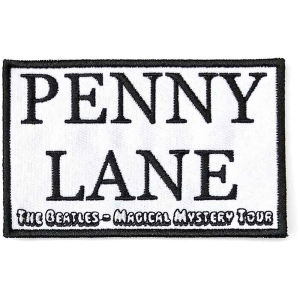 The Beatles - Penny Lane Wht Woven Patch ryhmässä MERCHANDISE / Merch / Pop-Rock @ Bengans Skivbutik AB (5538494)