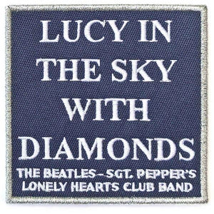 The Beatles - Lucy In The Sky... Woven Patch ryhmässä MERCHANDISE / Merch / Pop-Rock @ Bengans Skivbutik AB (5538507)