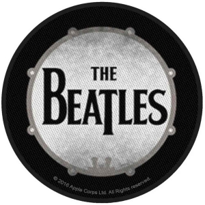 The Beatles - Drumskin Standard Patch ryhmässä MERCHANDISE / Merch / Pop-Rock @ Bengans Skivbutik AB (5538520)