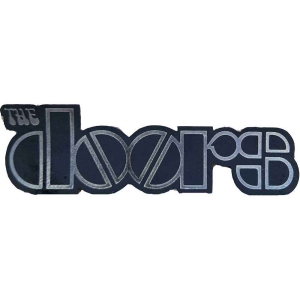 The Doors - Chrome Logo Printed Patch ryhmässä MERCHANDISE / Merch / Pop-Rock @ Bengans Skivbutik AB (5538547)