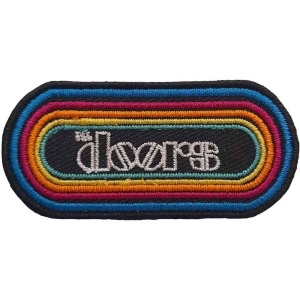 The Doors - Rainbow Logo Woven Patch ryhmässä MERCHANDISE / Merch / Pop-Rock @ Bengans Skivbutik AB (5538549)