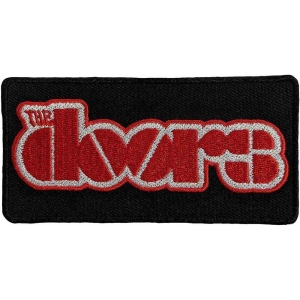 The Doors - Red Logo Woven Patch ryhmässä MERCHANDISE / Merch / Pop-Rock @ Bengans Skivbutik AB (5538553)