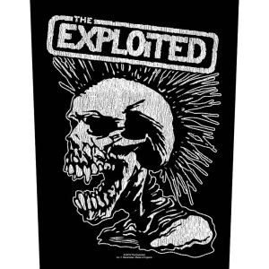 The Exploited - Vtge Skull Back Patch ryhmässä MERCHANDISE / Merch / Punk @ Bengans Skivbutik AB (5538556)