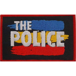 The Police - 3 Stripes Logo Woven Patch ryhmässä MERCHANDISE / Merch / Pop-Rock @ Bengans Skivbutik AB (5538558)