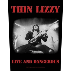 Thin Lizzy - Live & Dangerous Back Patch ryhmässä MERCHANDISE / Merch / Hårdrock @ Bengans Skivbutik AB (5538580)