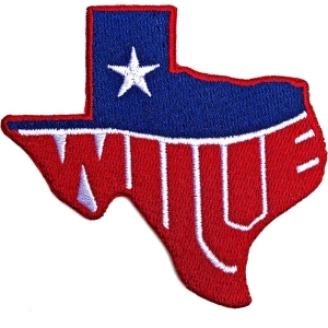 Willie Nelson - Texas Woven Patch ryhmässä MERCHANDISE / Merch / Country @ Bengans Skivbutik AB (5538617)