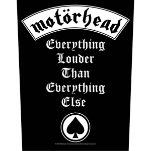 Motorhead - Everything Louder Back Patch ryhmässä MERCHANDISE / Merch / Hårdrock @ Bengans Skivbutik AB (5538639)