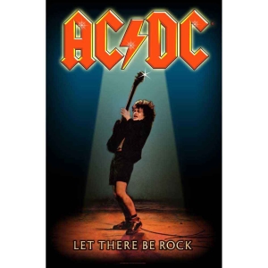 Ac/Dc - Let There Be Rock Textile Poster ryhmässä MERCH / Minsishops-merch / Ac/Dc @ Bengans Skivbutik AB (5538667)