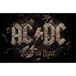 Ac/Dc - Rock Or Bust Textile Poster ryhmässä MERCH / Minsishops-merch / Ac/Dc @ Bengans Skivbutik AB (5538668)