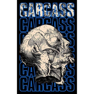 Carcass - Necro Head Textile Poster ryhmässä MERCHANDISE / Merch / Hårdrock @ Bengans Skivbutik AB (5538689)