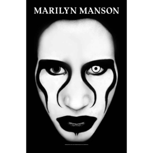 Marilyn Manson - Defiant Face Poster ryhmässä MERCHANDISE / Merch / Hårdrock @ Bengans Skivbutik AB (5538732)