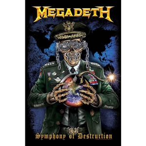 Megadeth - Symphony Of Destruction Textile Poster ryhmässä MERCHANDISE / Merch / Hårdrock @ Bengans Skivbutik AB (5538733)