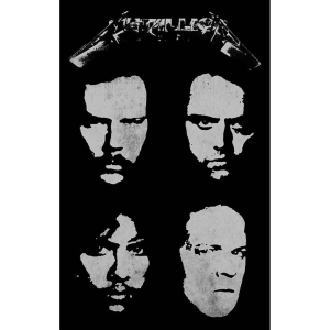 Metallica - Black Album Textile Poster ryhmässä MERCHANDISE / Merch / Hårdrock @ Bengans Skivbutik AB (5538739)