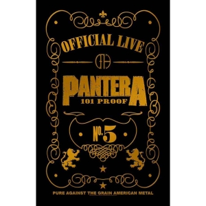 Pantera - 101 Proof Textile Poster ryhmässä MERCHANDISE / Merch / Hårdrock @ Bengans Skivbutik AB (5538757)