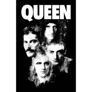 Queen - Faces Textile Poster ryhmässä MERCHANDISE / Merch / Pop-Rock @ Bengans Skivbutik AB (5538760)