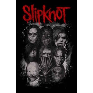 Slipknot - Masks Textile Poster ryhmässä MERCHANDISE / Merch / Hårdrock @ Bengans Skivbutik AB (5538768)