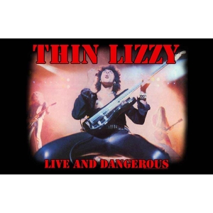 Thin Lizzy - Live And Dangerous Textile Poster ryhmässä MERCHANDISE / Merch / Hårdrock @ Bengans Skivbutik AB (5538778)