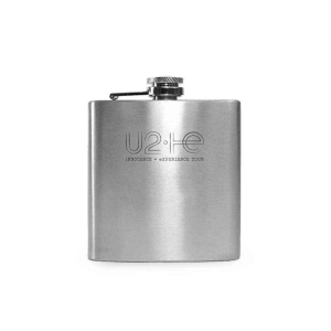 U2 - Logo Silver Drink Flask ryhmässä MERCHANDISE / Merch / Pop-Rock @ Bengans Skivbutik AB (5538803)